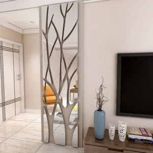 ملصقات جدارية ثلاثية الأبعاد على شكل شجرة الحظ من الأكريليك، ملصقات يمكنك تركيبها بنفسك، ملصقات فنية للمرايا وخلفيات التلفزيون، ملصقات جدارية لتزيين المنزل وغرفة المعيشة وغرفة النوم